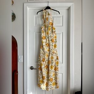 Billabong Retro Floral Halter Midi Dress